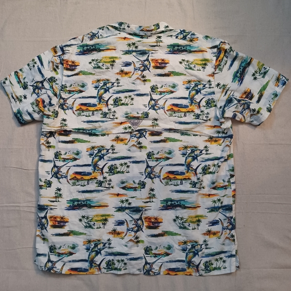 Columbia PFG Vented Short Sleeve Fishing Shirt Men's Size XL - Picture 10 of 12